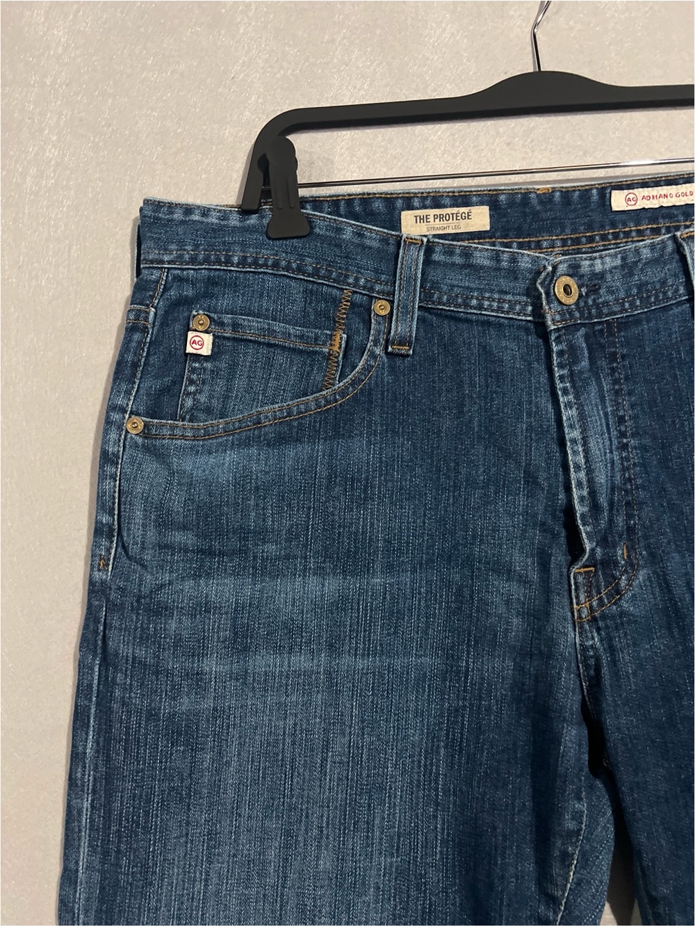 AG Adriano Goldschmied Jeans Men’s 36x33.5 Blue The Protege Straight Leg Denim - Picture 8 of 12